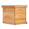 BeeCastle Hives 10 Frame 2 Layer Wax Coat Cedar Wood Beehive Kit with 1 Honey Super Acrylic Window Bee Box and 1 Deep Viewing Window Box, Pine Wooden Frames, and Beeswax-Plastic Foundation