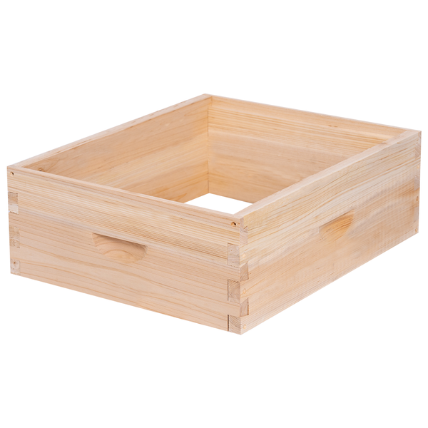 BeeCastle Hives Unwax 2 PACK 10 Frame Super Box Hive Body:Frameless, Logo Free, Wax Free, Crafted with Cedar Wood and Dovetail Joint Precision!