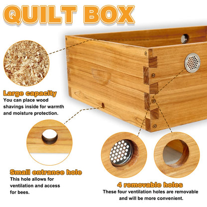 Winter-Ready 8  Frame Assembled Quilt Box-Enhance Your Hive's Cold-Weather Comfort! 🐝🌨️