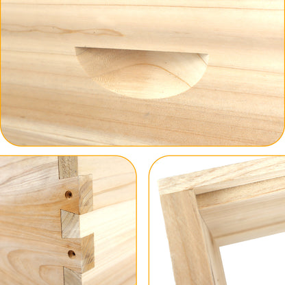 The beehive's concealed handles and dovetail joints.
